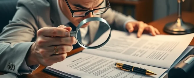 Magnifying glass highlighting forensic accounting breadcrumbs and digital audit logs in a partnership fraud investigation.